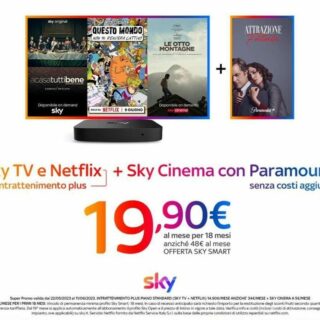 Sky tv + Netflix + cinema + paramount plus