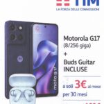 Motorola moto g17 con Buds Guitar